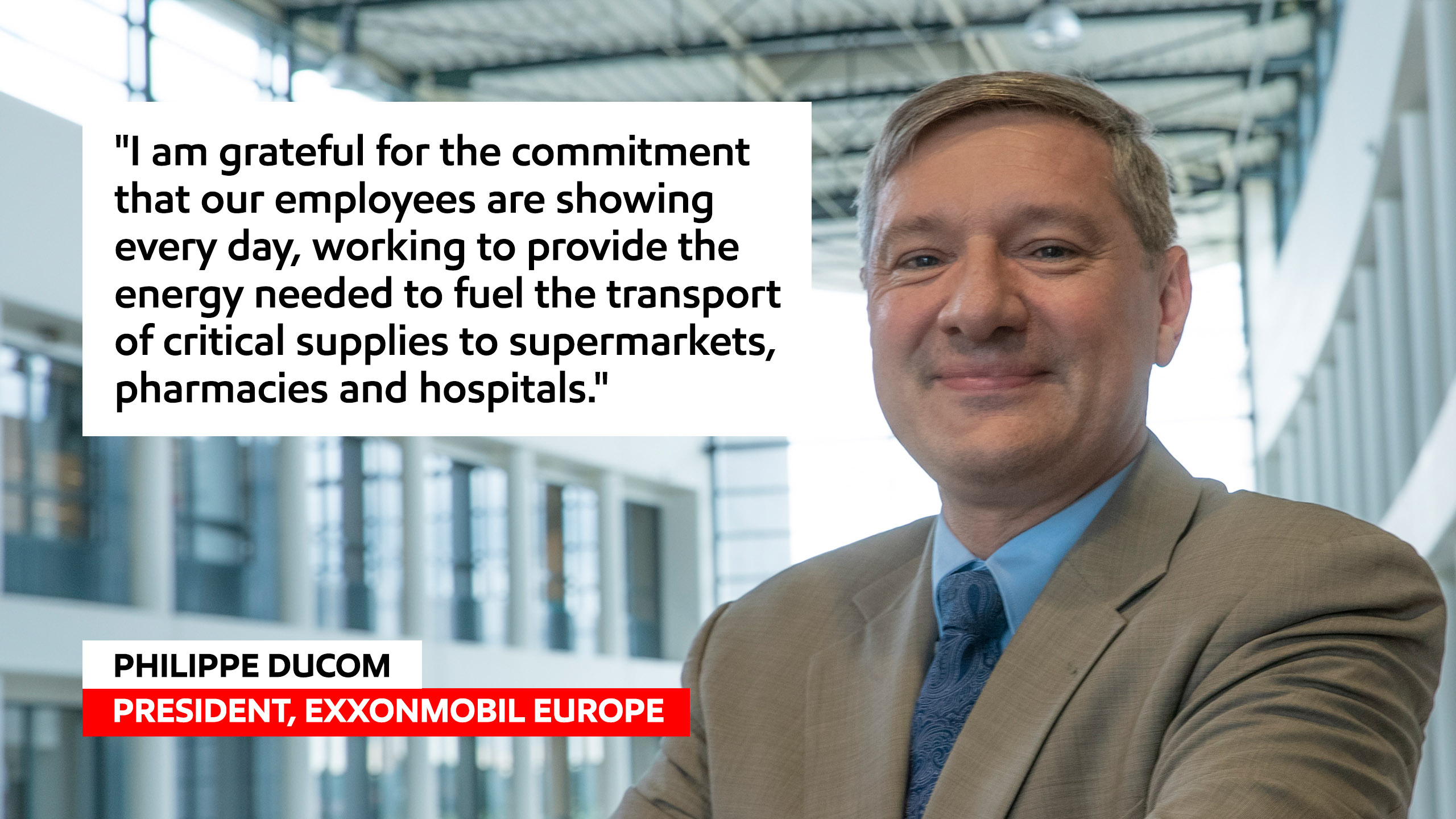 Philippe Ducom President ExxonMobil Europe